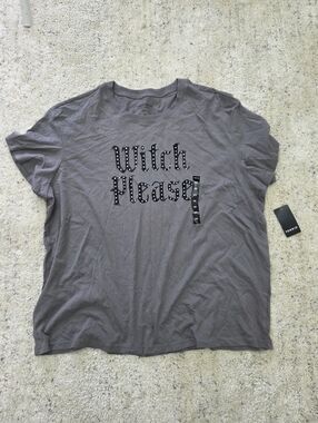Torrid Graphic Tee "Witch Please" in Gray Size 00 Large